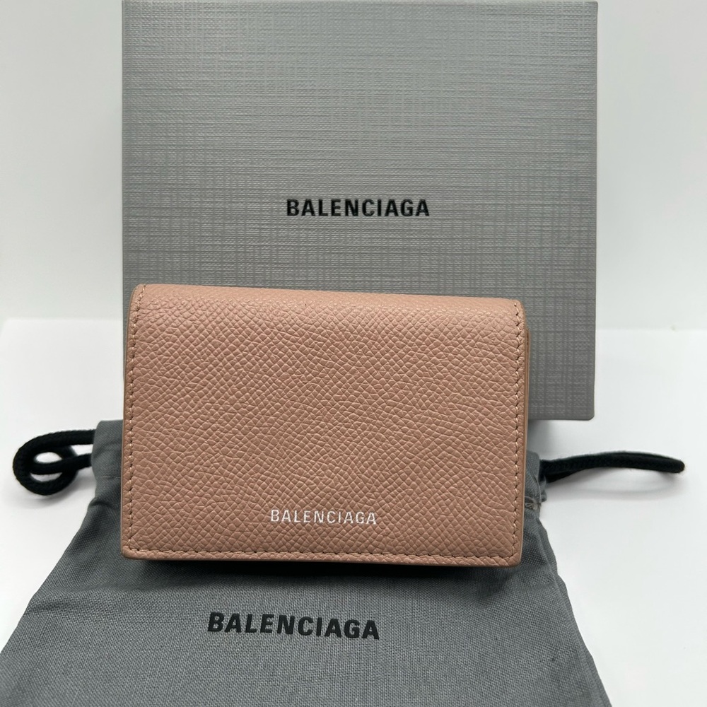 Authentic Balenciaga trifold wallet